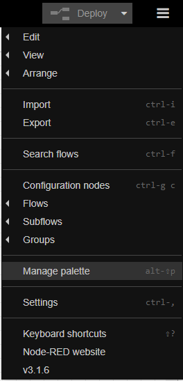 Node-RED sqlite install