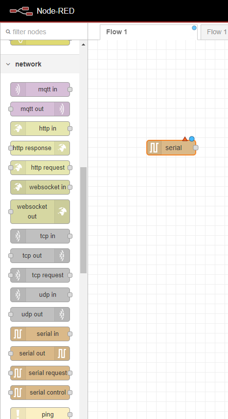 Node-RED serial set up